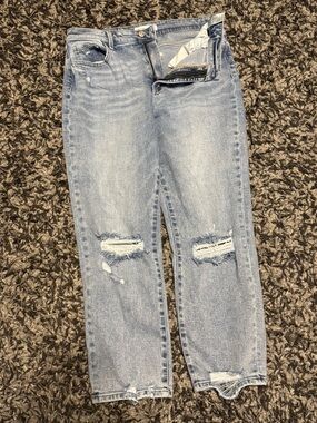 Flying Monkey Light Blue Distressed Boyfriend Jeans